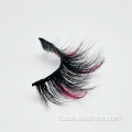 ciglia rosa glitter ciglia da 15 mm per glitter wispy ciglia finte